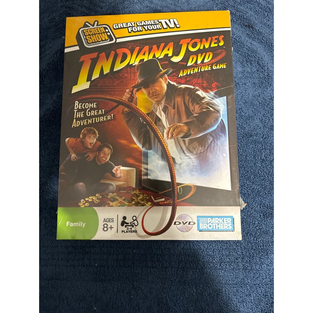 Parker Bros Boardgame‎ Indiana Jones DVD Adventure Game Box NEW SEALED